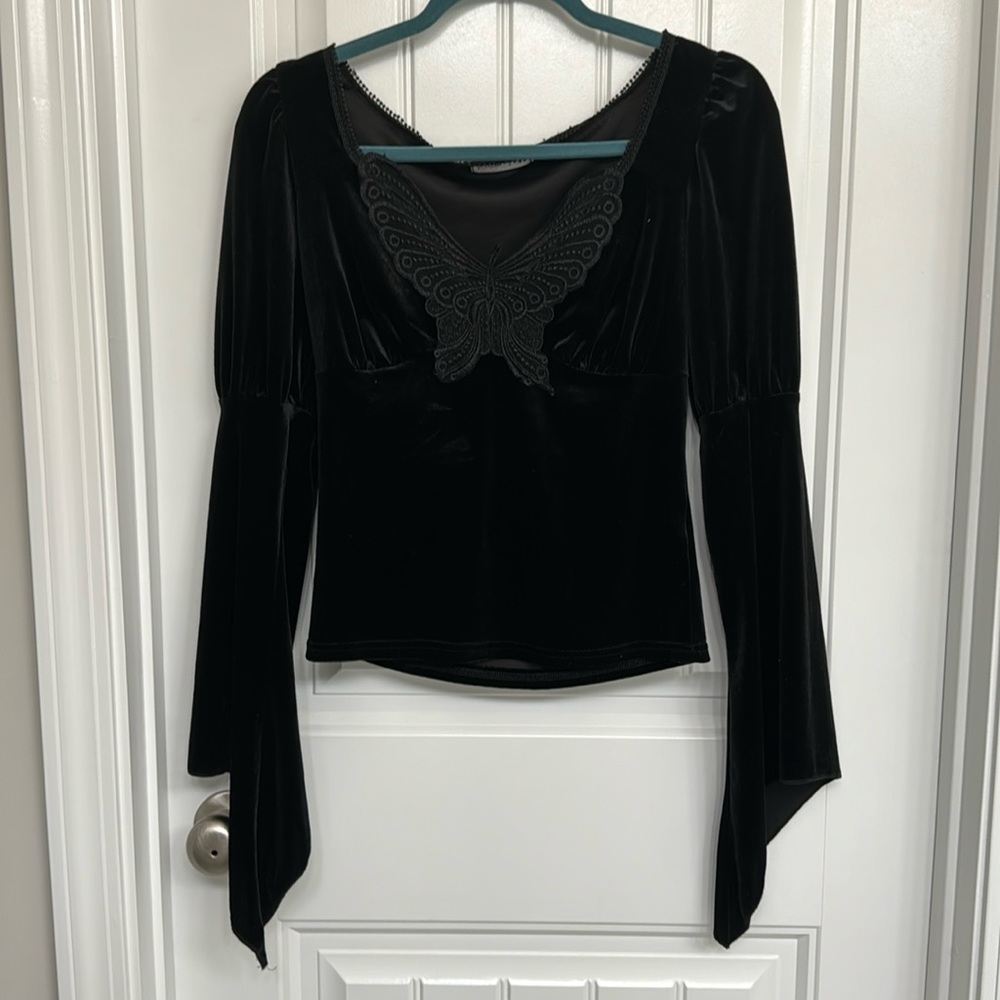 Black Shein Gothic Shirt